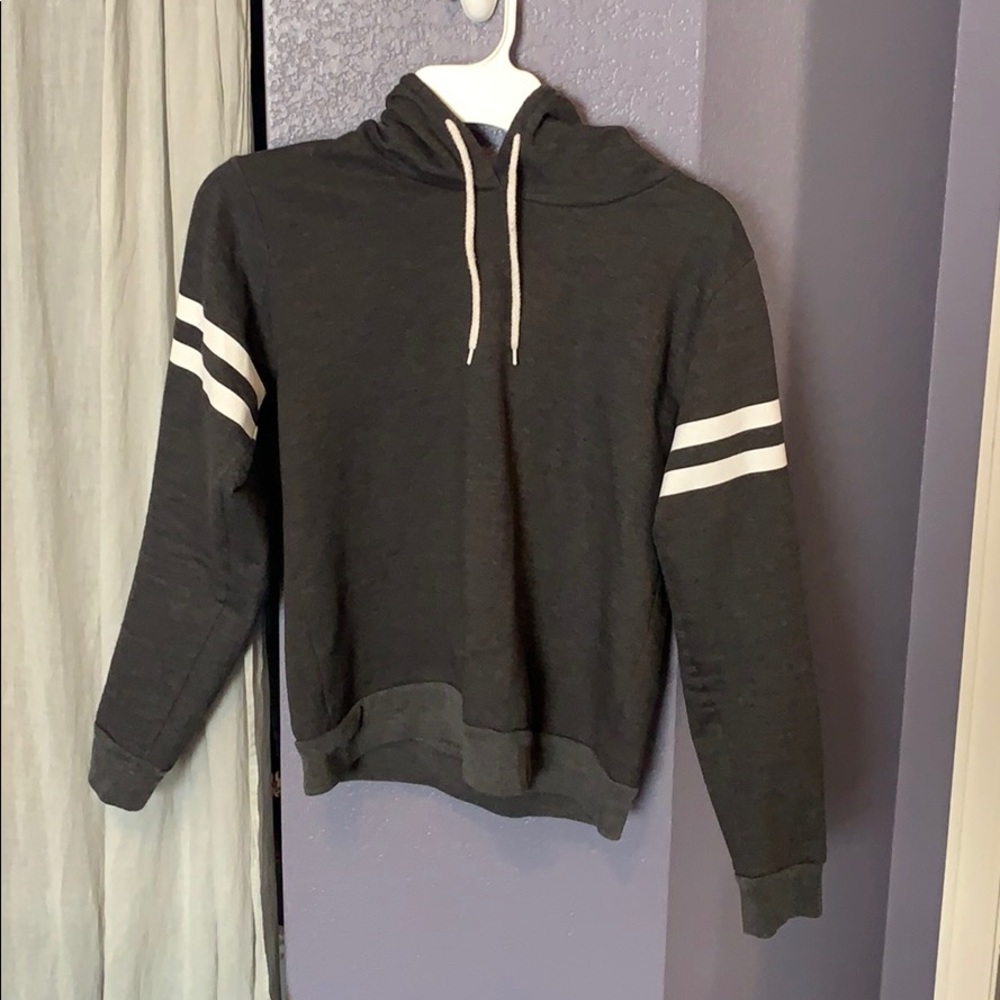 Striped arm band hoodie